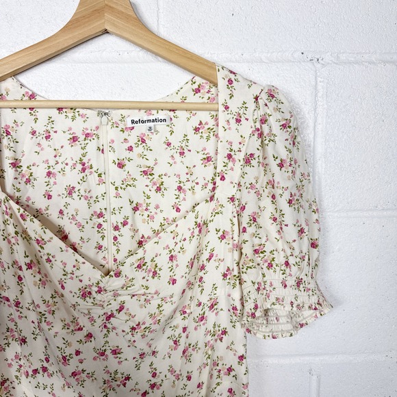 Reformation Lacey Midi Floral Dress Reformation Dress - Picture 7 of 9